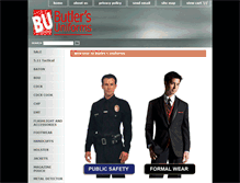 Tablet Screenshot of butlersuniforms.com